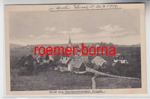 74542 Ak Gruß aus Deutscheinsiedel im Erzgebirge 1919