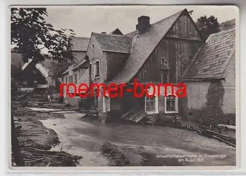 73609 Foto Ak Johanngeorgenstadt Unwetterkatastrophe im Erzgebirge 6. Juli 1931