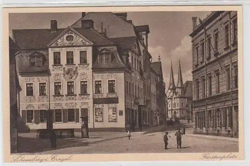 70162 Ak Schneeberg im Erzgebirge Fürstenplatz um 1930