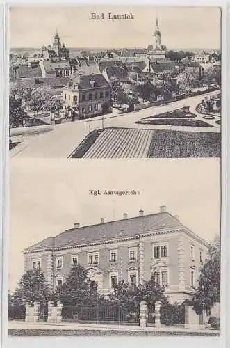 68518 Mehrbild Feldpost Ak Bad Lausick königliches Amtsgericht 1916