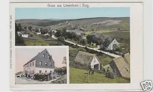 35786 Ak Gruß aus Löwenhain im Erzgebirge um 1910