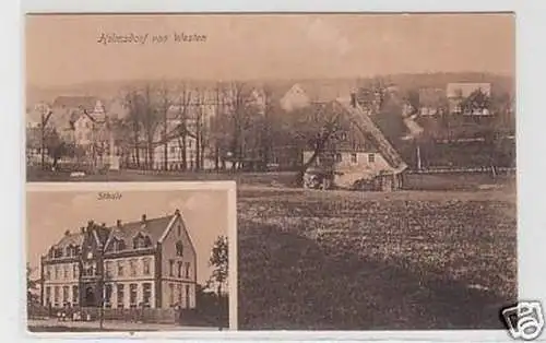 35393 Ak Hilmsdorf von Westen mit Schule um 1910