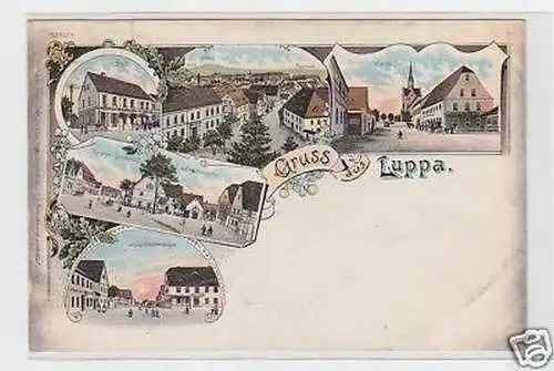 32761 Ak Lithografie Gruss aus Luppa 1903