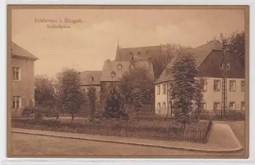 02397 Ak Schlettau im Erzgebirge Schloßplatz um 1930