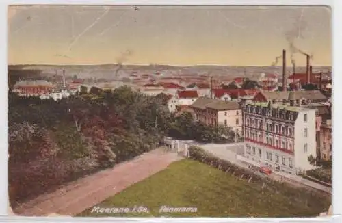 95392 Ak Meerane in Sachsen Panoramaansicht um 1910