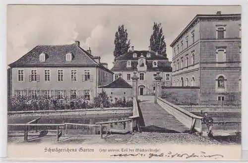 88406 Ak Leipzig Schwägerichens Garten jetzt Teil der Wächterstrasse 1912