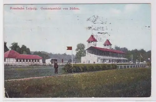 87654 AK Rennbahn Leipzig - Gesamtansicht von Süden 1913