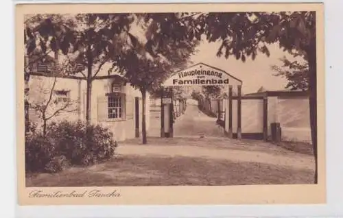 85365 Ak Familienbad Taucha Haupteingang 1927