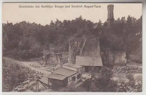 68163 Ak Steinbrüche des Rochlitzer Berges und Friedrich August Turm 1927