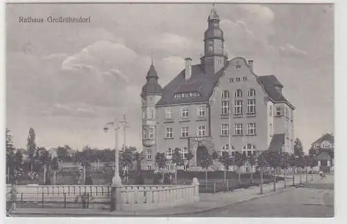 68167 Ak Rathaus Großröhrsdorf um 1910