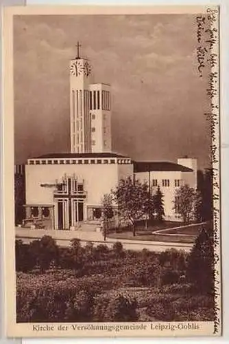 7/35 Ak Kirche der Versöhnungskirche Leipzig Gohlis1932