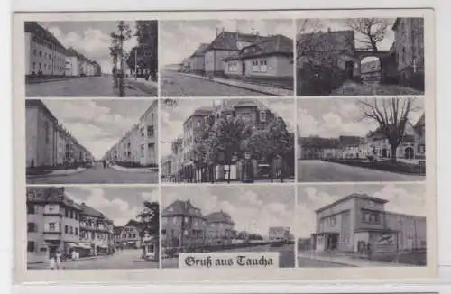 67993 Mehrbild Ak Gruß aus Taucha Stadtansichten 1947