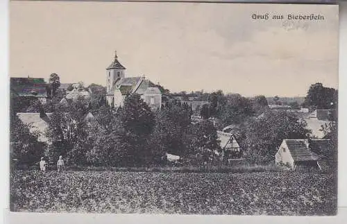 68291 Ak Gruß aus Bieberstein Totalansicht um 1930