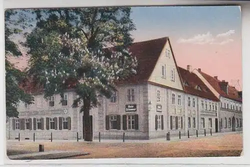 69120 Ak Gruß aus Niesky Hotel Schammer um 1910