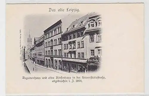 63410 Ak Leipzig Beguinenhaus und altes Börsenhaus in der Universitätsstrasse