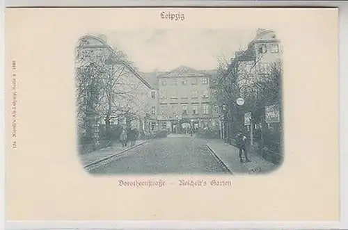 63389 Ak Leipzig Dorotheenstraße Reichelts Garten um 1898