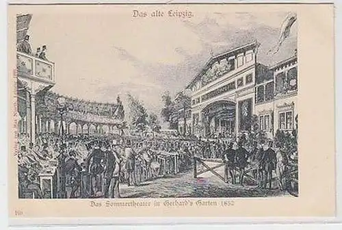 63399 Ak Leipzig das Sommertheater in Gerhard´s Garten 1852