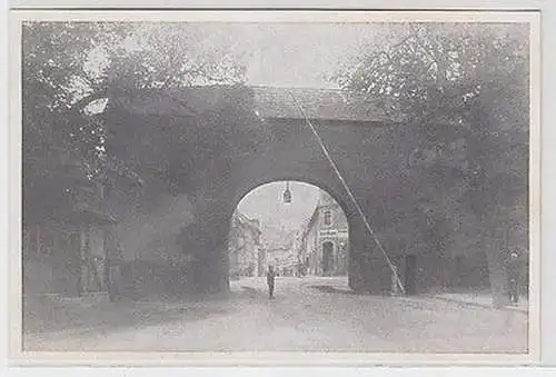 61524 Foto Ak Freiberg das alte Meißner Tor Interimsbau zum Stadtfest 1925