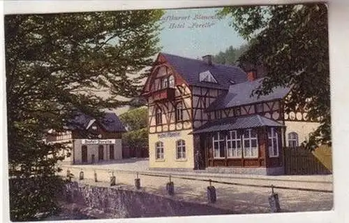 59963 Ak Luftkurort Blauenthal im Erzgebirge Hotel "Forelle" um 1930