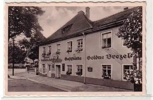 58554 Ak Moritzburg bei Dresden Bäckerei, Konditorei und Gaststätte um 1940