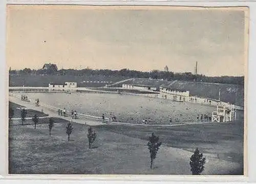 59180 Ak Zwenkau Bezirk Leipzig Frei- bzw. Schwimmbad 1931