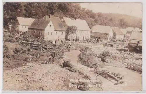 53253 Foto Ak Wasserkatastrophe in Berggießhübel 1927