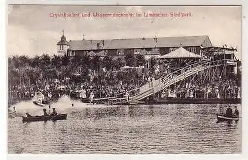 40868 Ak Crystallpalast im Limbacher Stadtpark 1917