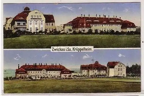 47263 Mehrbild Ak Zwickau in Sachsen Krüppelheim um 1920