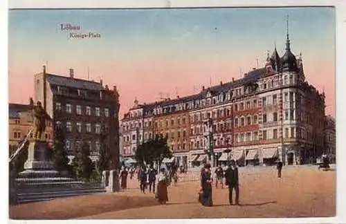 40769 Ak Löbau Königsplatz um 1910