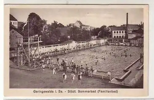 40787 Ak Geringswalde städtisches Sommerbad um 1930