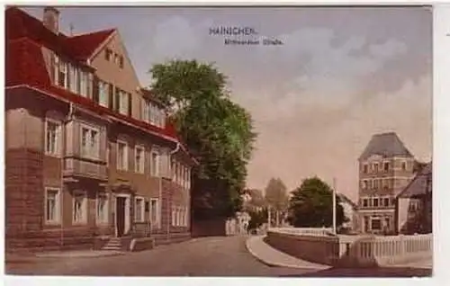 39896 Ak Hainichen Mittweidaer Strasse um 1910