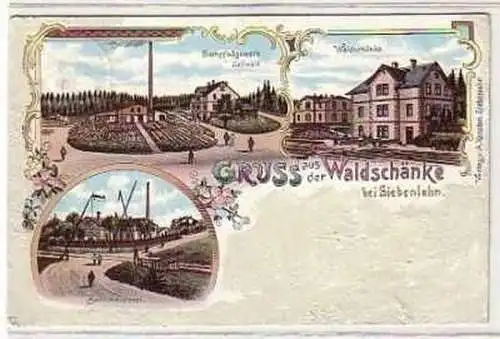 39320 Ak Lithographie Ak Gruß aus Siebanlehn 1900