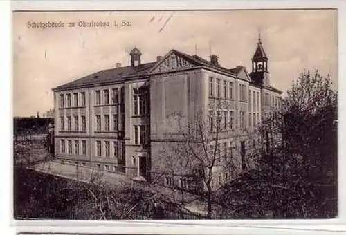 39454 Ak Schulgebäude zu Oberfrohna in Sachsen 1912