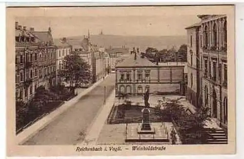 38569 Ak Reichenbach i. Vogtl. Weinholdstraße um 1920