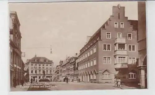 37323 Ak Crimmitschau Thieme Straße Stadtbank um 1930