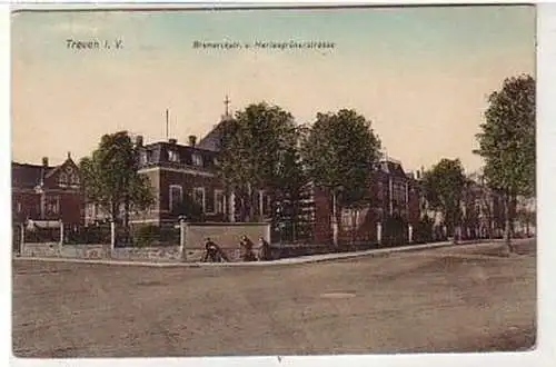 37440 Ak Treuen Bismarck- & Herlasgrünerstraße 1909