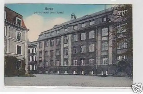 35346 Ak Borna Lehrer Seminar neuer Anbau um 1910