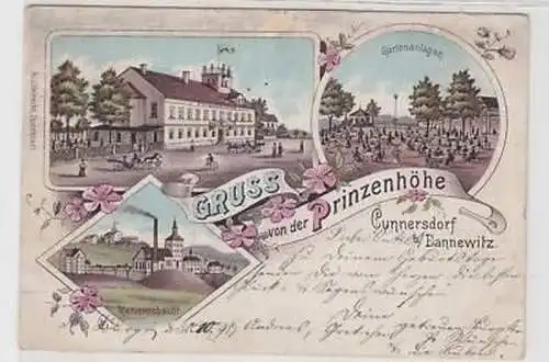 35769 Ak Lithographie Gruß aus Cunnersdorf 1898