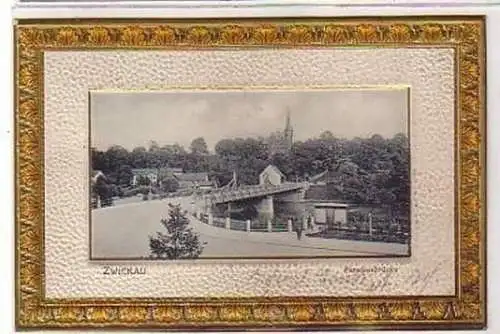 35914 Ak Zwickau Paradiesbrücke 1904