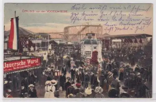 31532 Ak Gruß von der Dresdner Vogelwiese Volksfest 1913