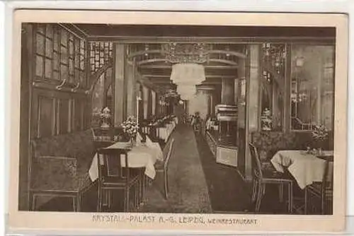 32/127 Ak Krystall Palast Leipzig Weinrestaurant um1910