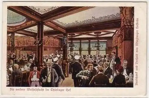 32/124 Ak Leipzig Gasthaus "Thüringer Hof" um 1910