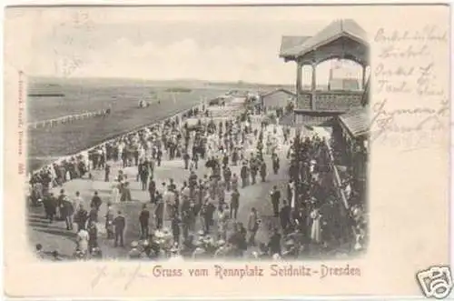 29444 Ak Gruss vom Rennplatz Seidnitz Dresden um 1900