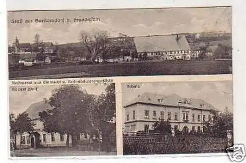 30152 Ak Gruß aus Burkersdorf bei Frauenstein 1919