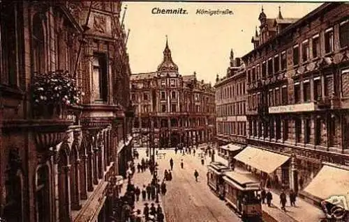 27652 Ak Chemnitz Königsstraße 1915