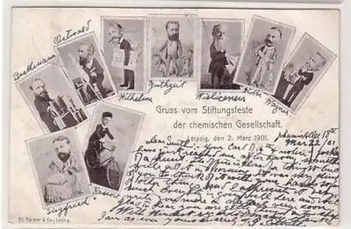 26/29 Ak Leipzig Stiftungsfest chem. Gesellschaft 1901