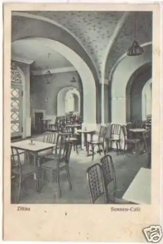 26252 Ak Zittau Sonnen-Café 1915