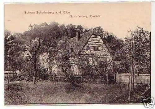 21905 Ak Scharfenstein an der Elbe Gasthof um 1910