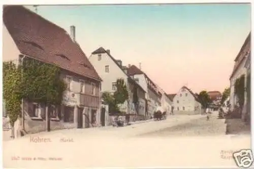 20128 Künstler Ak Kohren Markt um 1900