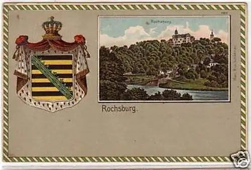 20695 Präge Wappen Ak Rochsburg um 1910